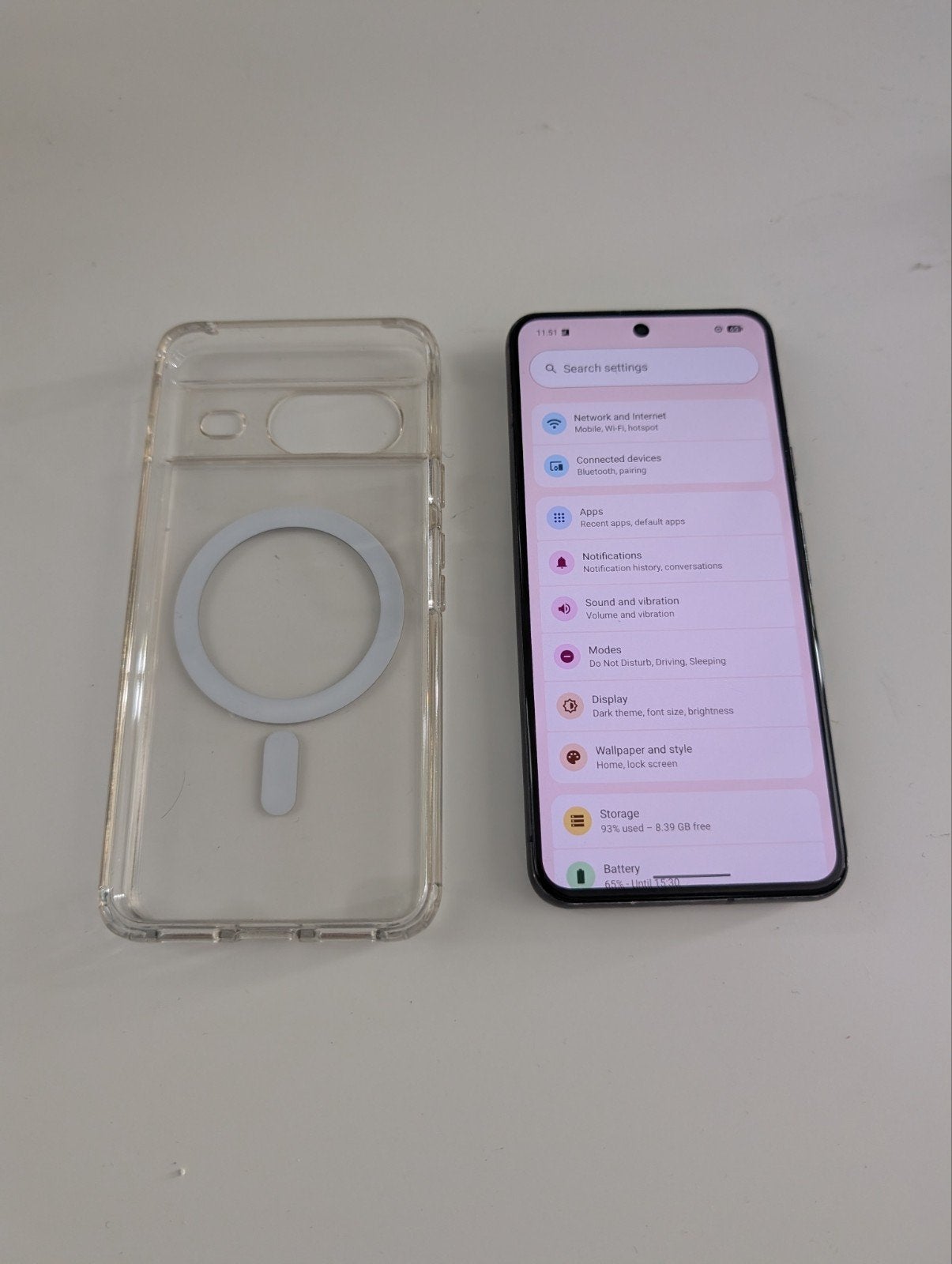 Google Pixel 8 128GB - Goede staat + MagSafe hoesje, Gebruikt, Ophalen of Verzenden, Klassiek of Candybar, Zonder simlock
