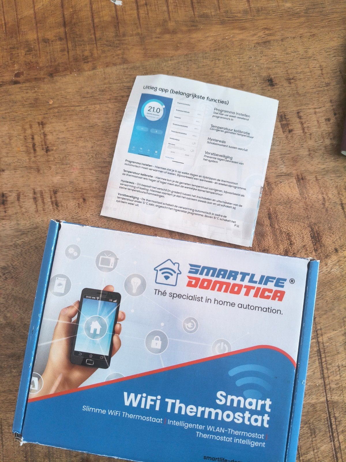 Smartlife Domotica Slimme WiFi Thermostaat, Ophalen of Verzenden, Slimme thermostaat, Nieuw