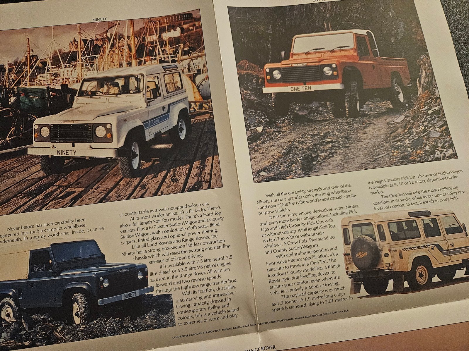 Brochure Land Rover / Range Rover 1986, Boeken, Ophalen of Verzenden, Zo goed als nieuw, Overige merken