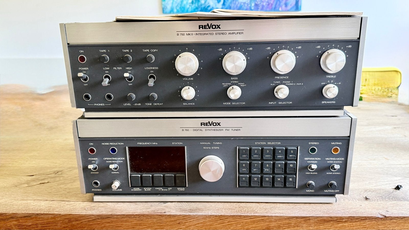 Revox B750 Versterker & B760 Tuner - Klassieke Set, Audio, Tv en Foto, Versterkers en Receivers, Ophalen, Niet werkend, Overige merken