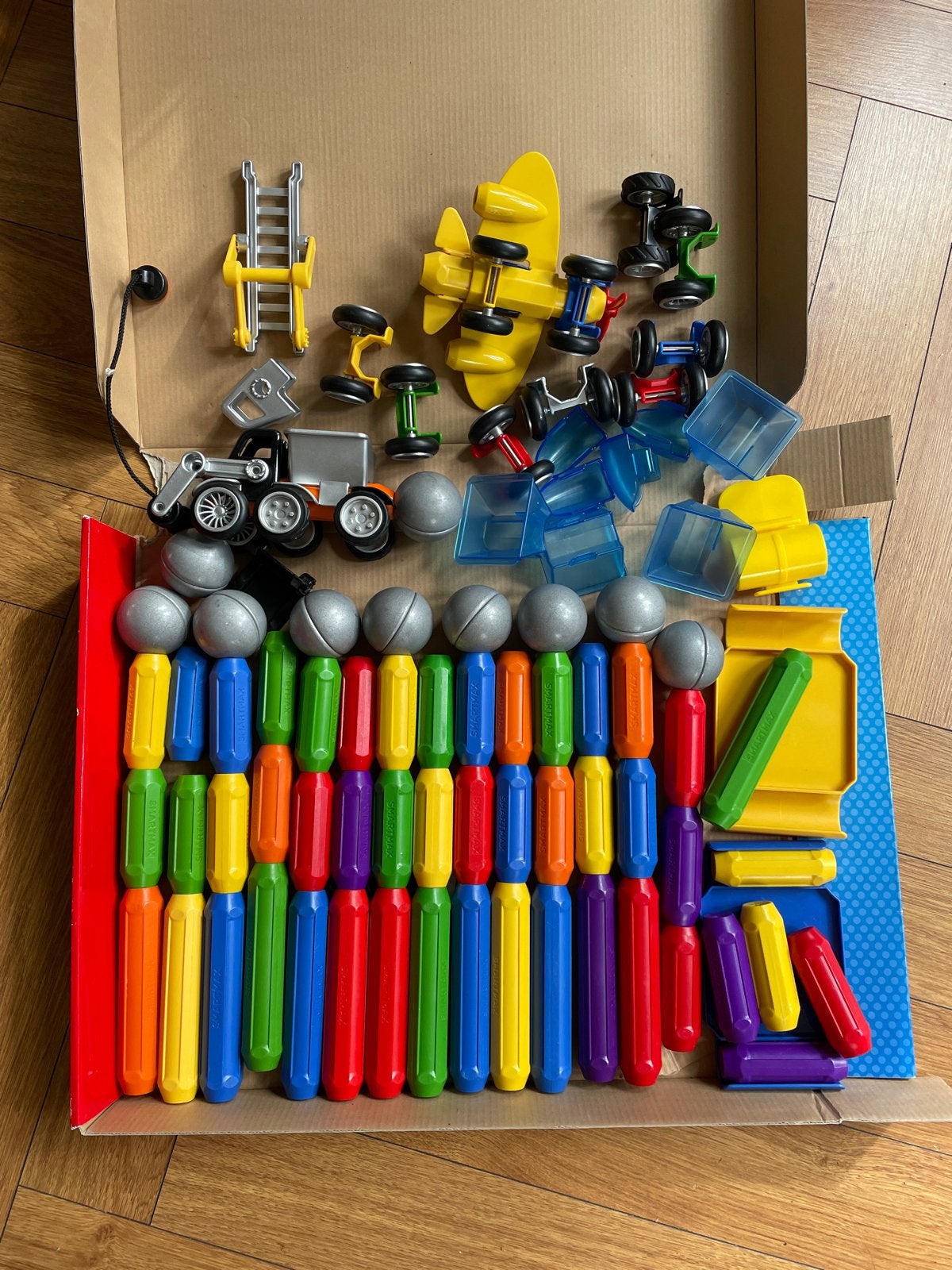Grote set smartmax met wielen en magneten, Kinderen en Baby's, Ophalen of Verzenden, Gebruikt, Overige merken
