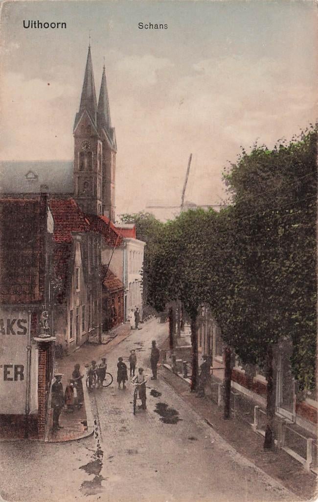 AZ649 Uithoorn Schans 1919, Verzamelen, Ansichtkaarten | Nederland, Gelopen, Noord-Holland, Voor 1920, Verzenden