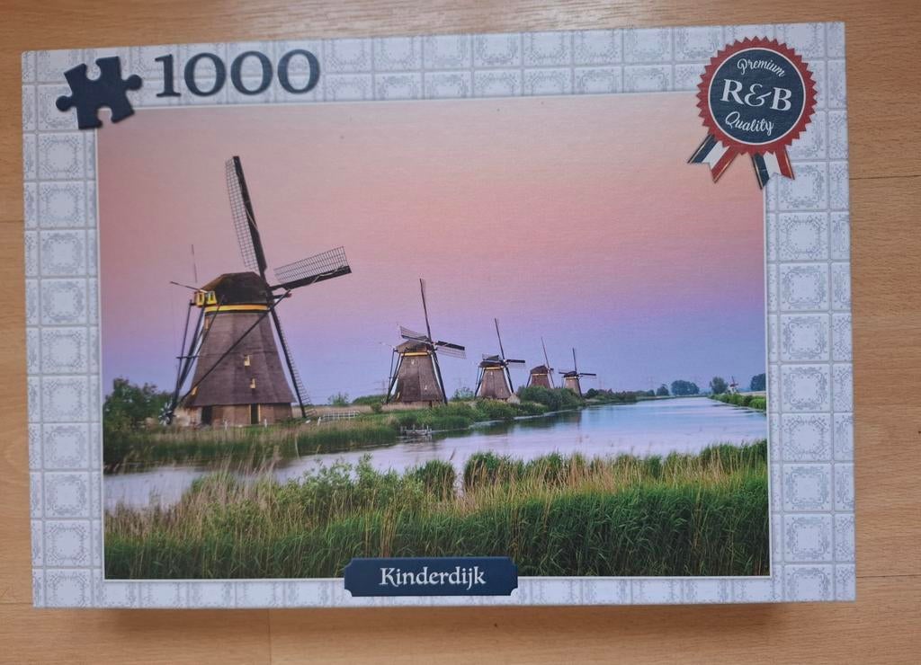 Puzzel Kinderdijk (molens) 1000 stukjes, Ophalen of Verzenden, 500 t/m 1500 stukjes, Nieuw, Legpuzzel