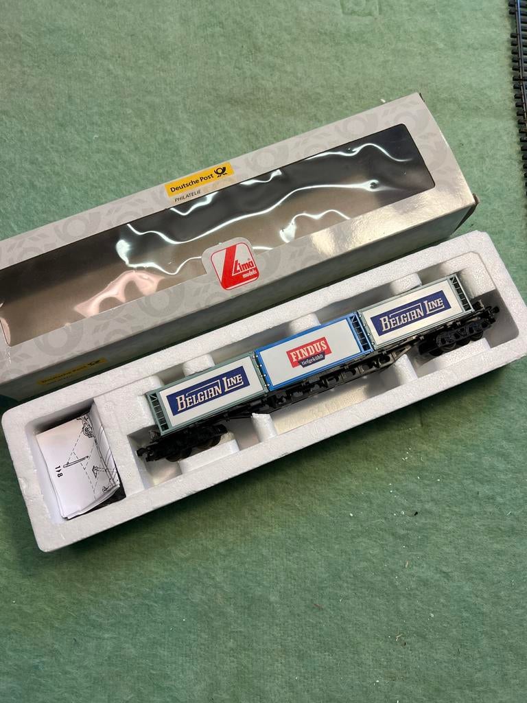 H0 containerwagon in OVP, Hobby en Vrije tijd, Modeltreinen | H0, Overige merken, Gelijkstroom, Wagon, Ophalen of Verzenden