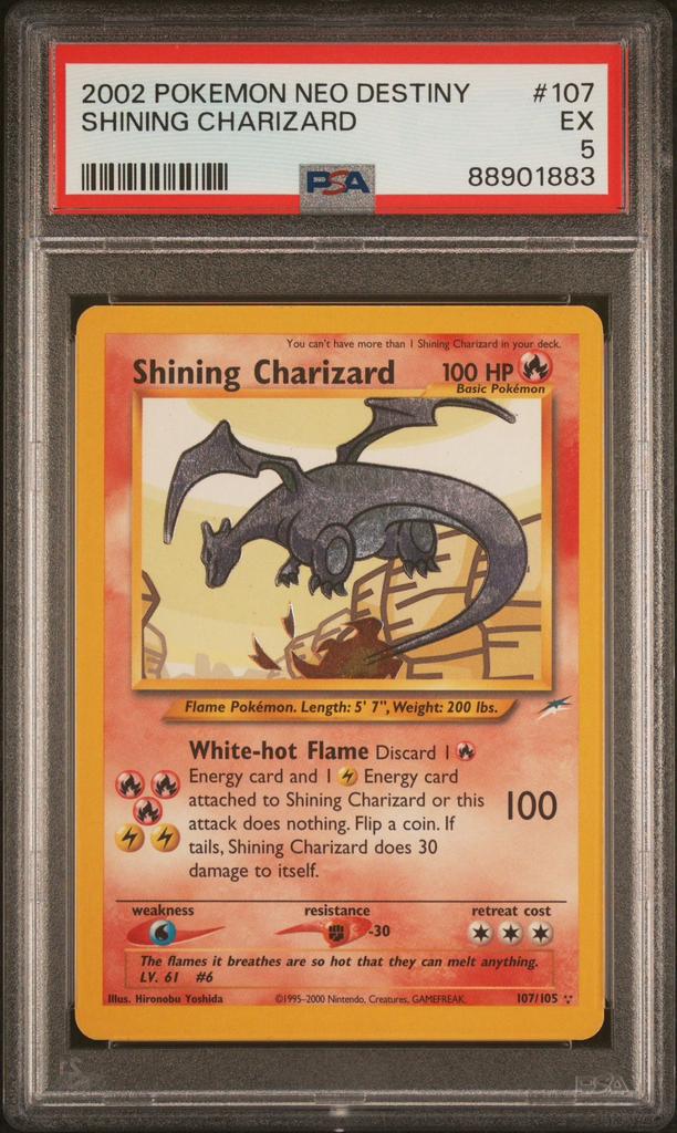 Shining Charizard | Neo Destiny | Holo | PSA, Hobby en Vrije tijd, Verzamelkaartspellen | Pokémon, Ophalen, Zo goed als nieuw