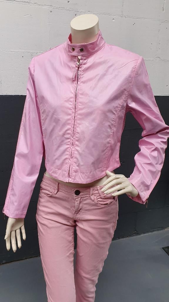 Lakjasje Foxy, roze, nepleer look. Maat S, maat 36. S25, Tweedehands verkoop, Tweedehands verkoop, Ophalen of Verzenden, Roze