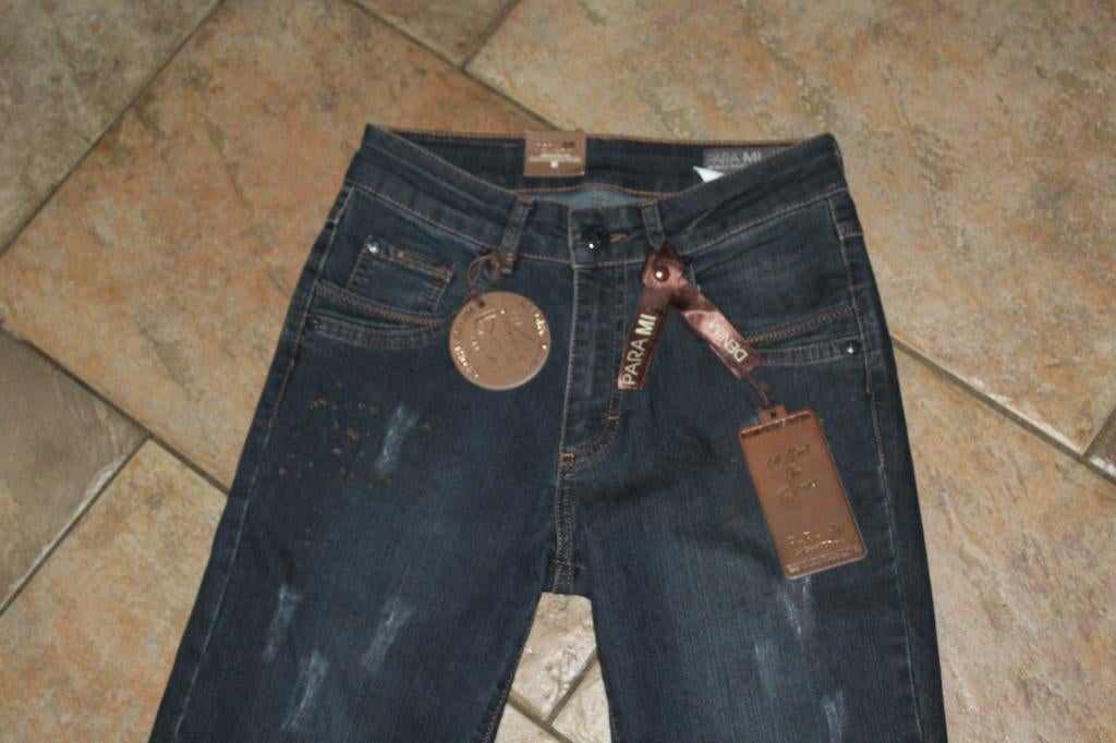 Para Mi celine painted stretch skinny jeans mt 34/32 KOOPJE, Para Mi, Blauw, ., Nieuw