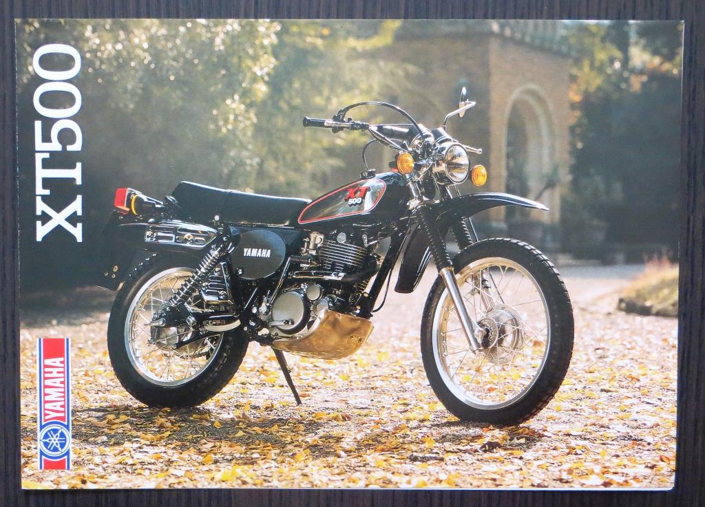 Folder Yamaha XT 500 - 1988 - 4 blz (Engels), Motoren, Verzenden, Yamaha