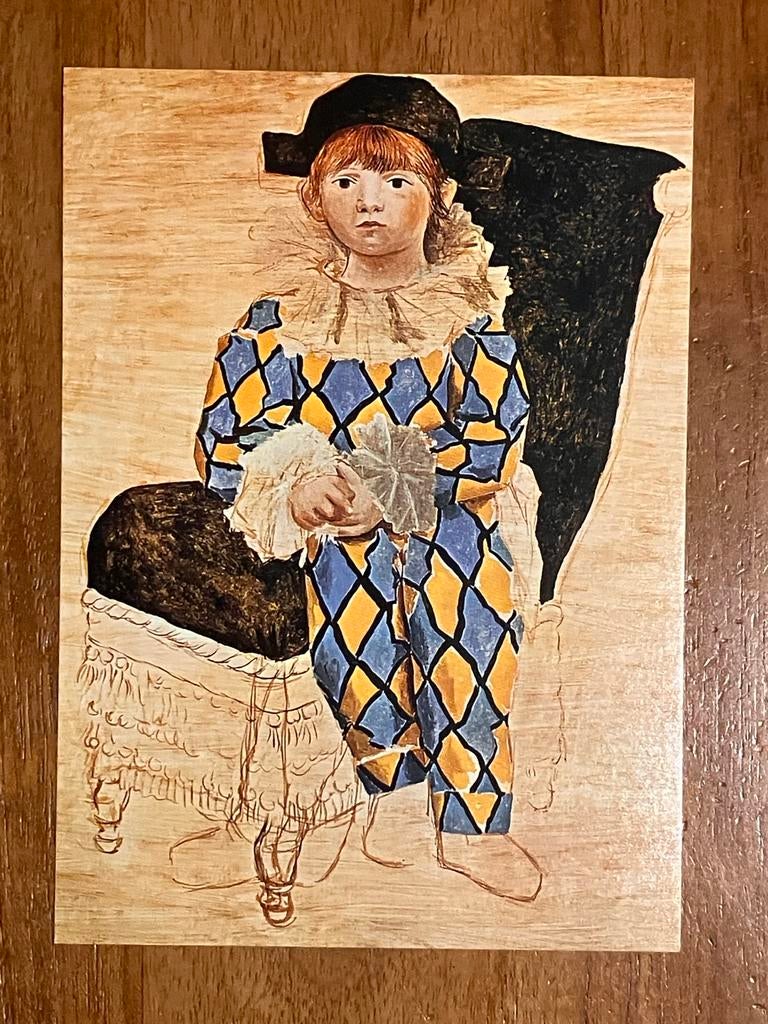 Picasso - Paolo als harlekijn, 1924-1925, Verzamelen, Ansichtkaarten | Themakaarten, Ophalen of Verzenden, 1980 tot heden, Ongelopen