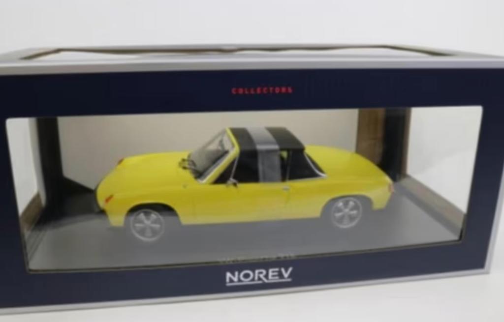 VW Porsche 914-6 1973 Geel schaal 1/18 NOREV ref: 187689, Verzenden, Nieuw, Auto, Norev