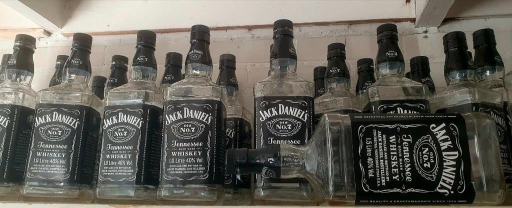 Jack Daniels 1 Liter Flessen, Ophalen, Gebruikt