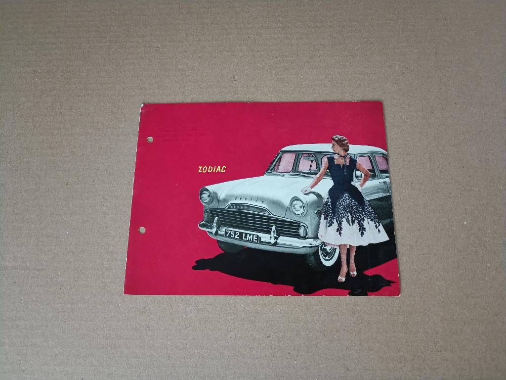 Folder: Ford Zodiac (1958) NL, Ophalen of Verzenden, Gelezen, Ford