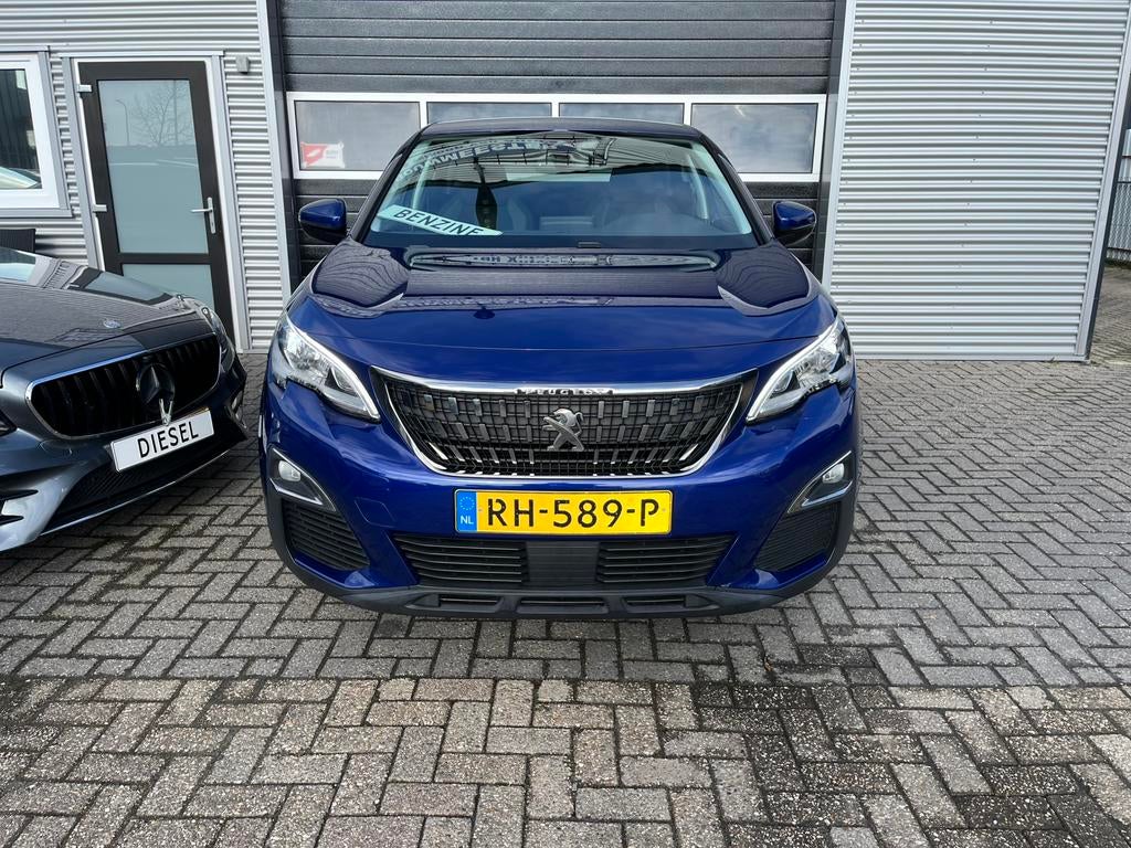 Peugeot 3008 1.2 Puretech 130pk EXECUTIVE BJ 2017 Blauw, Auto's, Stof, Parkeersensor, 1199 cc, Blauw