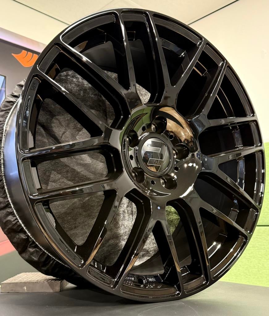 Nieuwe Zwarte Volkswagen Transporter velgen 20” 5x120 T5 T6, Ophalen, Bestelwagen, Velg(en), Nieuw