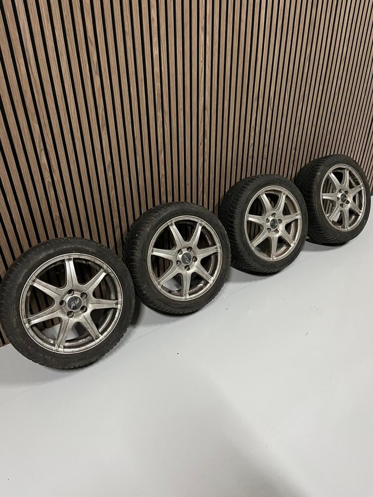 velgen met banden 195-45-16 5x112 16 inch, Auto-onderdelen, 16 inch, Ophalen of Verzenden, Band(en), 195 mm