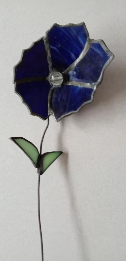 Glas in lood bloemen, Ophalen of Verzenden