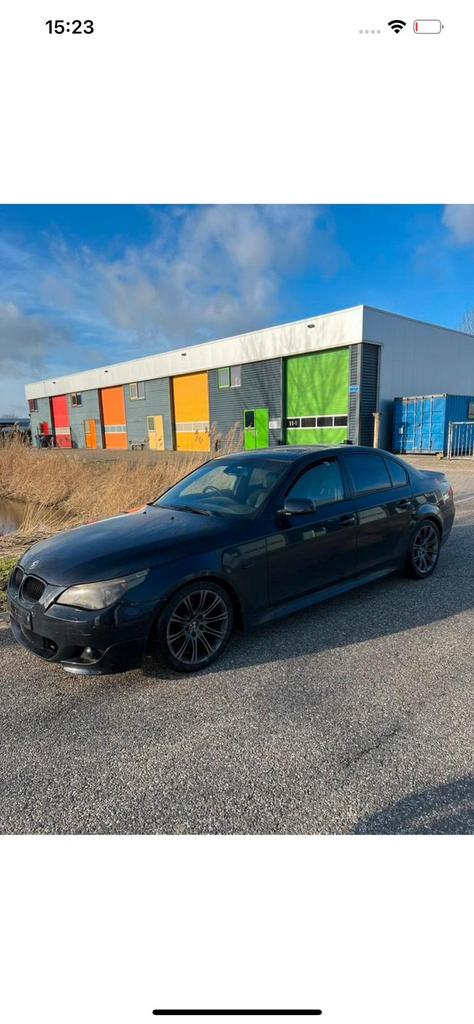 BMW E60 530i M sport voor ONDERDELEN / PARTS | Carbonschwarz, Gebruikt, Voor, Ophalen of Verzenden, Bumper