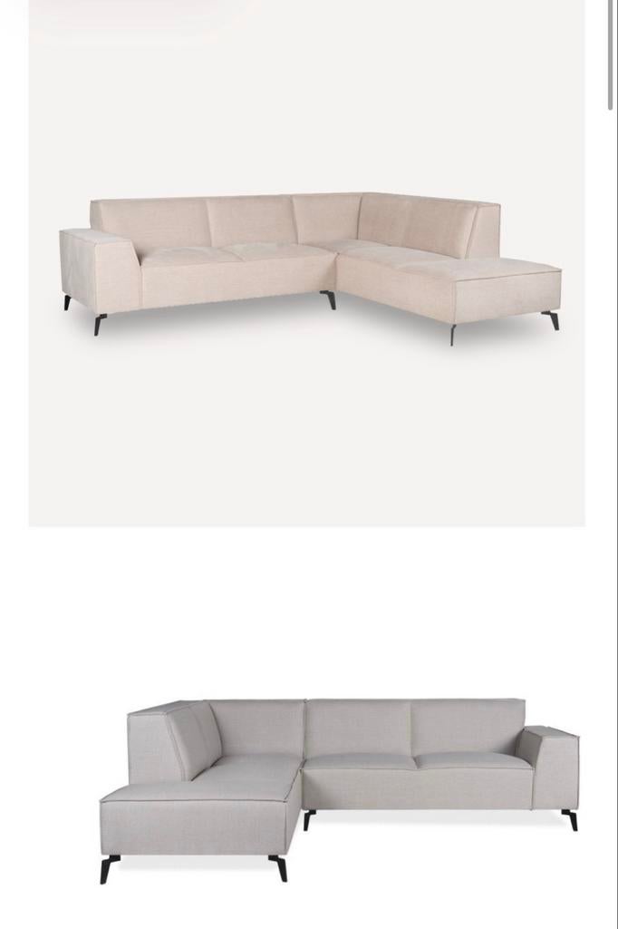 Nieuwe banken - restpartij, 250 tot 300 cm, Hoekbank, Nieuw, 75 tot 100 cm