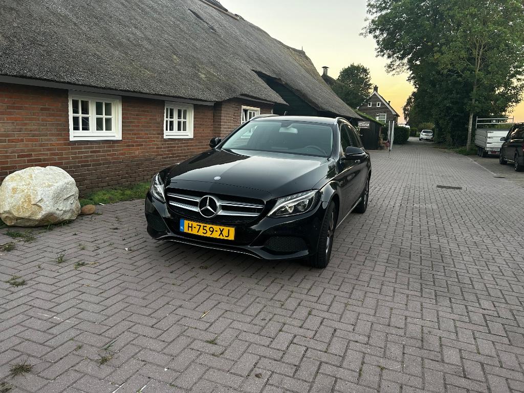 Mercedes C-klasse Estate C180 d 116pk 2016 Zwart, Auto's, USB, Zwart, 116 pk, Stationwagon