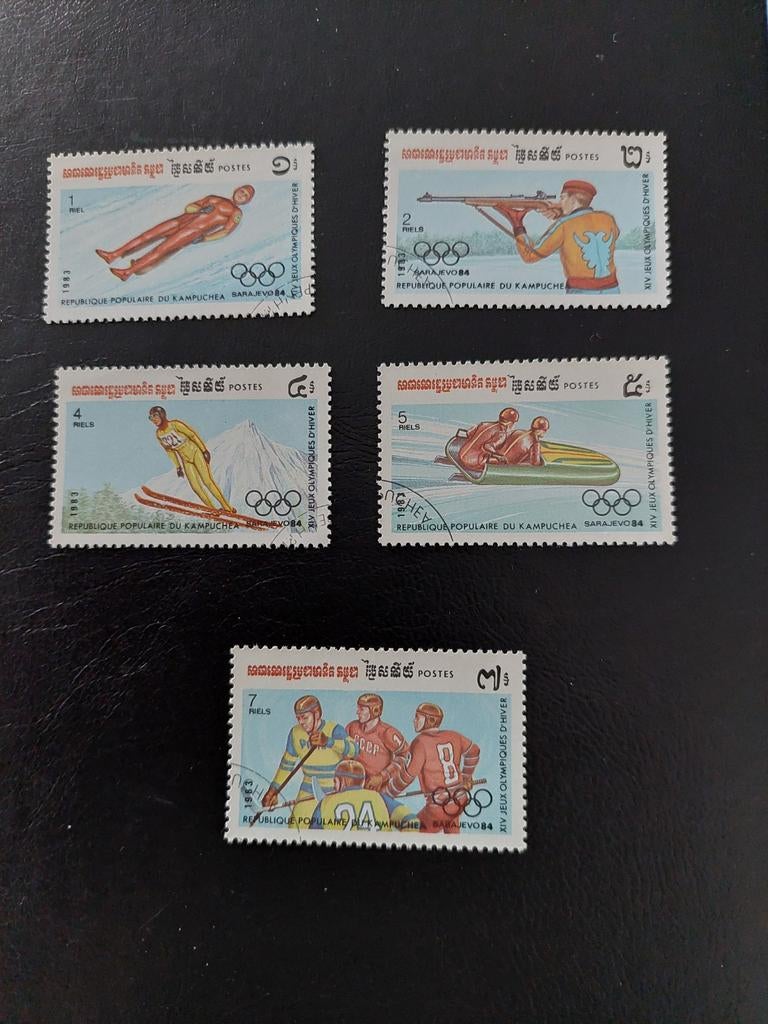Olympische winterspelen 1984. Kampuchea. Serie., Ophalen of Verzenden, Sport