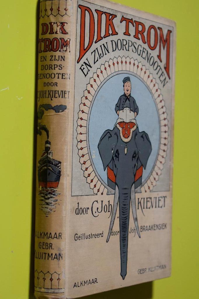Dik Trom en zijn dorpsgenoten -1920- 1e druk- C.J. Kievit, Ophalen of Verzenden, Gebruikt