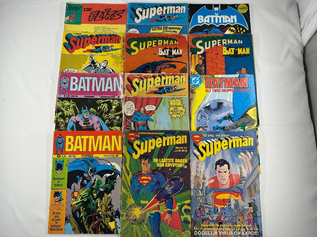 Batman & Superman Comics 12 stuks Nederlands, Gelezen, Europa, Ophalen of Verzenden, Meerdere comics