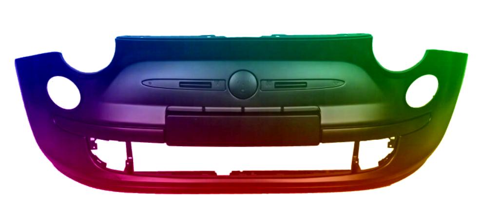 Voorbumper Voor Fiat 500 (312) 2007-2015 gespoten in de kleu