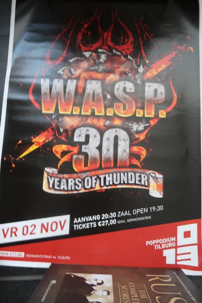 Poster W.A.S.P Tilburg, Ophalen, Zo goed als nieuw, Poster, Artwork of Schilderij