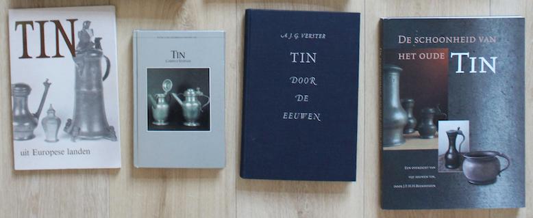 Antiek tin boeken 4x boeken over antiek tin, Antiek en Kunst, Antiek | Tin, Ophalen of Verzenden