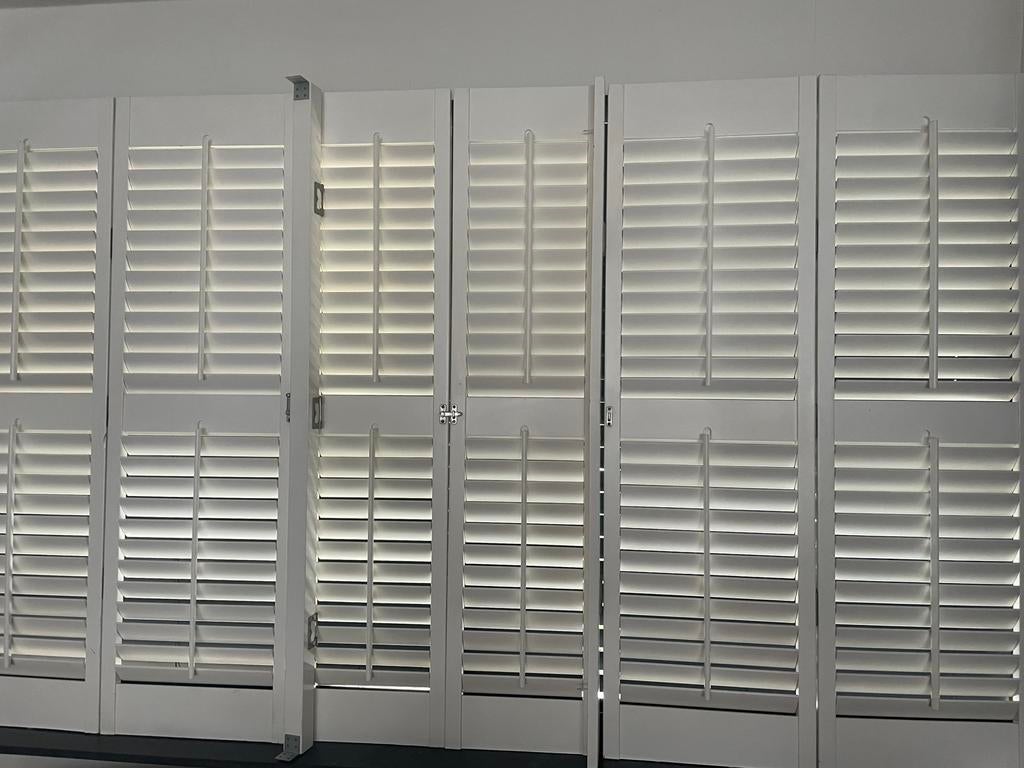 Mooie houten witte shutters, Ophalen of Verzenden, Zo goed als nieuw