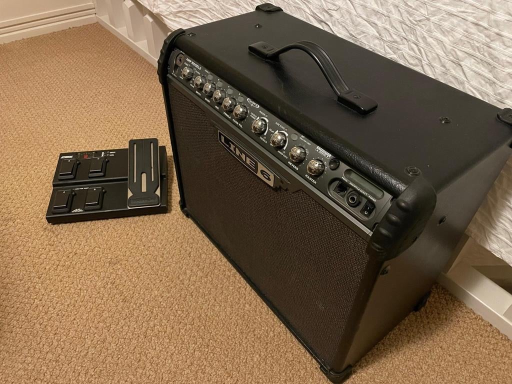 Line 6 versterker gitaar met pedal FBV, Muziek en Instrumenten, Ophalen, Zo goed als nieuw, Minder dan 50 watt