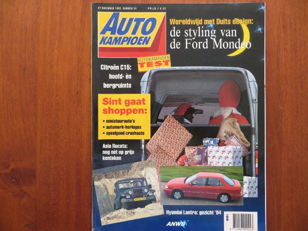 Autokampioen 24 1993 styling Ford Mondeo, Asia Rocsta 2,5, Ophalen of Verzenden, Nieuw, Ford