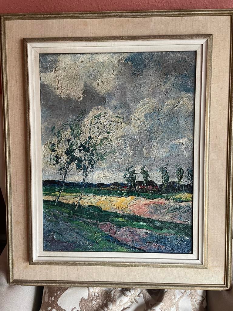 Landschapsschilderij van Petrus Antonius van den Braken, Antiek en Kunst, Kunst | Schilderijen | Klassiek, Ophalen of Verzenden