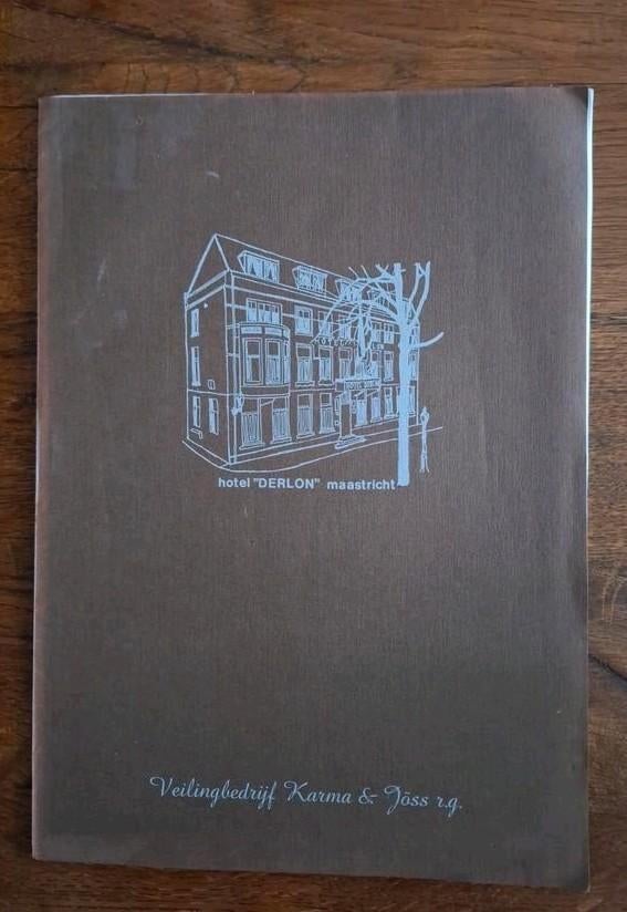 Catalogus Veiling Hotel Derlon Maastricht 1979, Ophalen of Verzenden