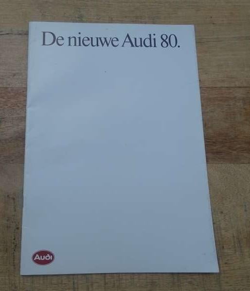 Audi 80 - Folder - Brochure - Nederlands - Druk 1984, Boeken, Verzenden, Gelezen, Audi