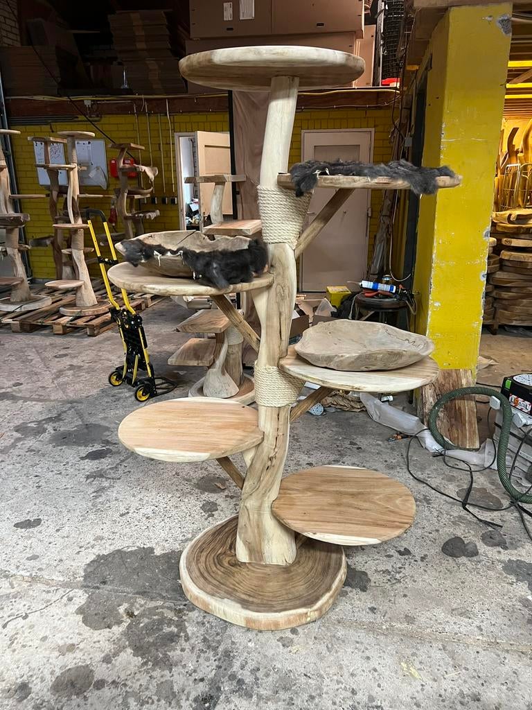XXL krabpalen van suar hout., Dieren en Toebehoren, Nieuw, Ophalen of Verzenden, Krabpaal, Ars longa