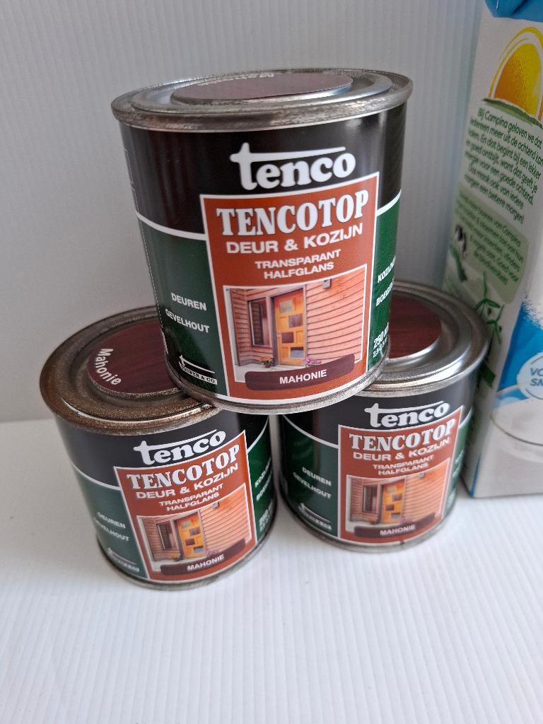 Tenco verf Tenco bootlak en Tenco menie Tenco lak Alabastine, Minder dan 5 liter, Ophalen of Verzenden, Nieuw, Wit