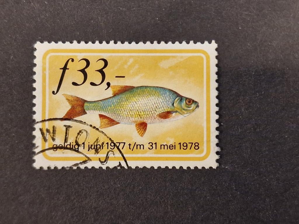 Grote Visakte legeszegel 1977 / 1978 Nederland, Postzegels en Munten, Ophalen of Verzenden