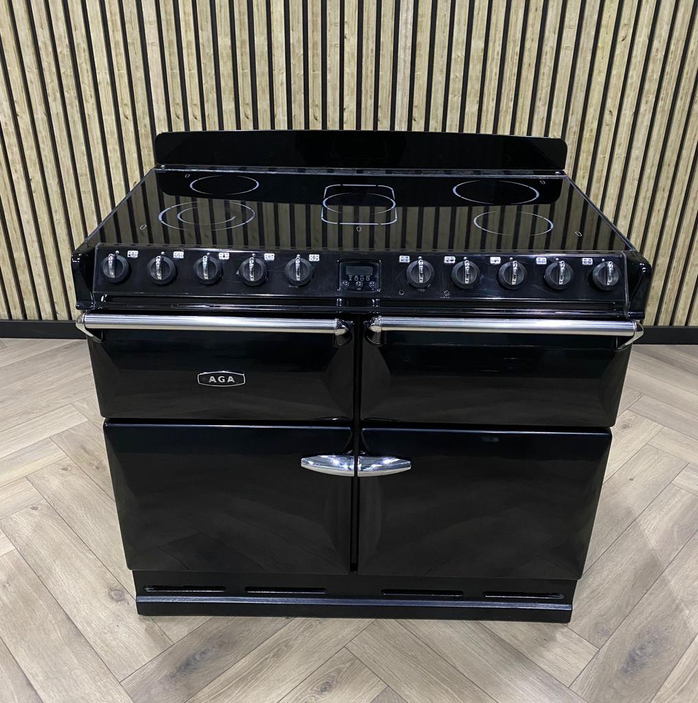 AGA Masterchef II Keramisch Deluxe 110cm + 4 Ovens (ZWART)