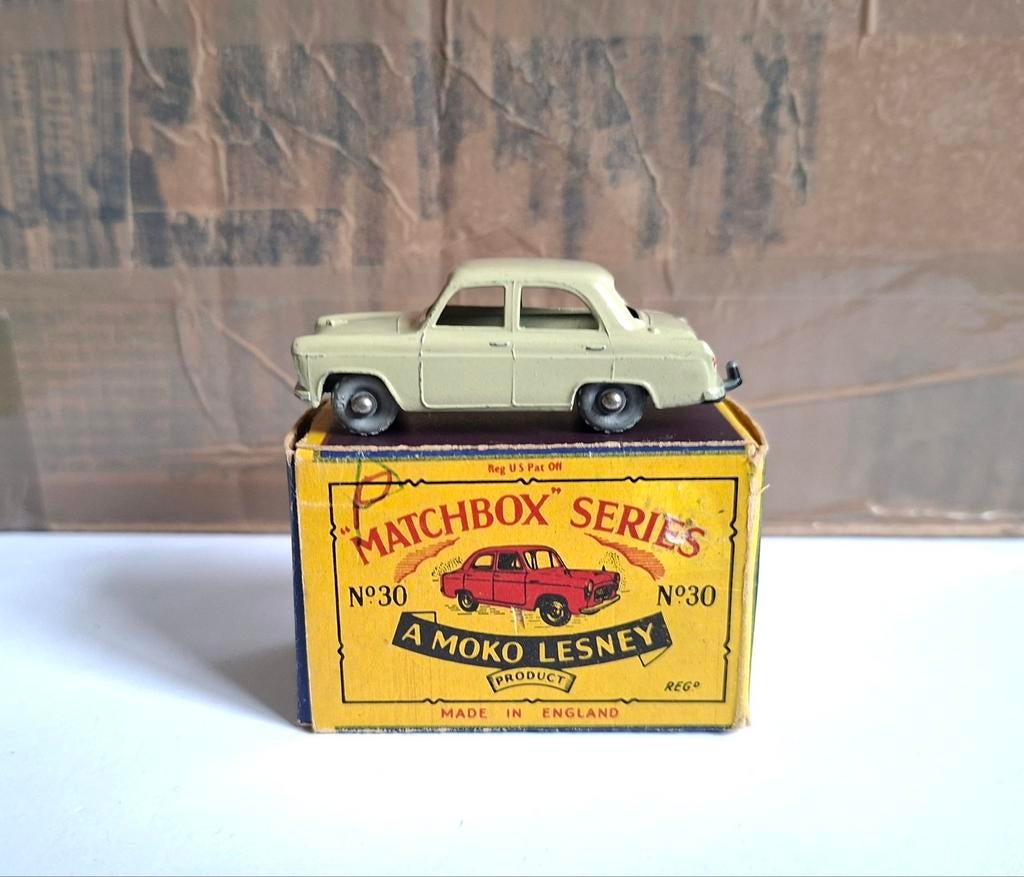 Matchbox 30 ford prefect, Ophalen of Verzenden, Gebruikt, Auto