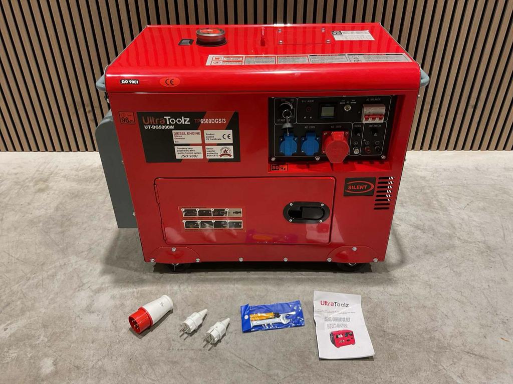 UltraToolz UT-DG5000W Diesel Stroomgenerator nieuw in doos‼️, Ophalen, Dieselolie, Geluidgedempt, Nieuw