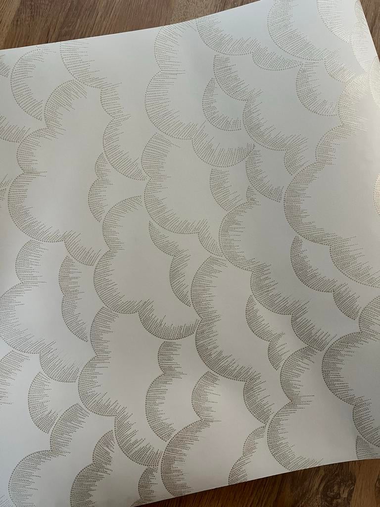 3 Rollen Arte Behang - Goud/Wit - hooked on walls wolken, Ophalen of Verzenden, Minder dan 10 m², Wit