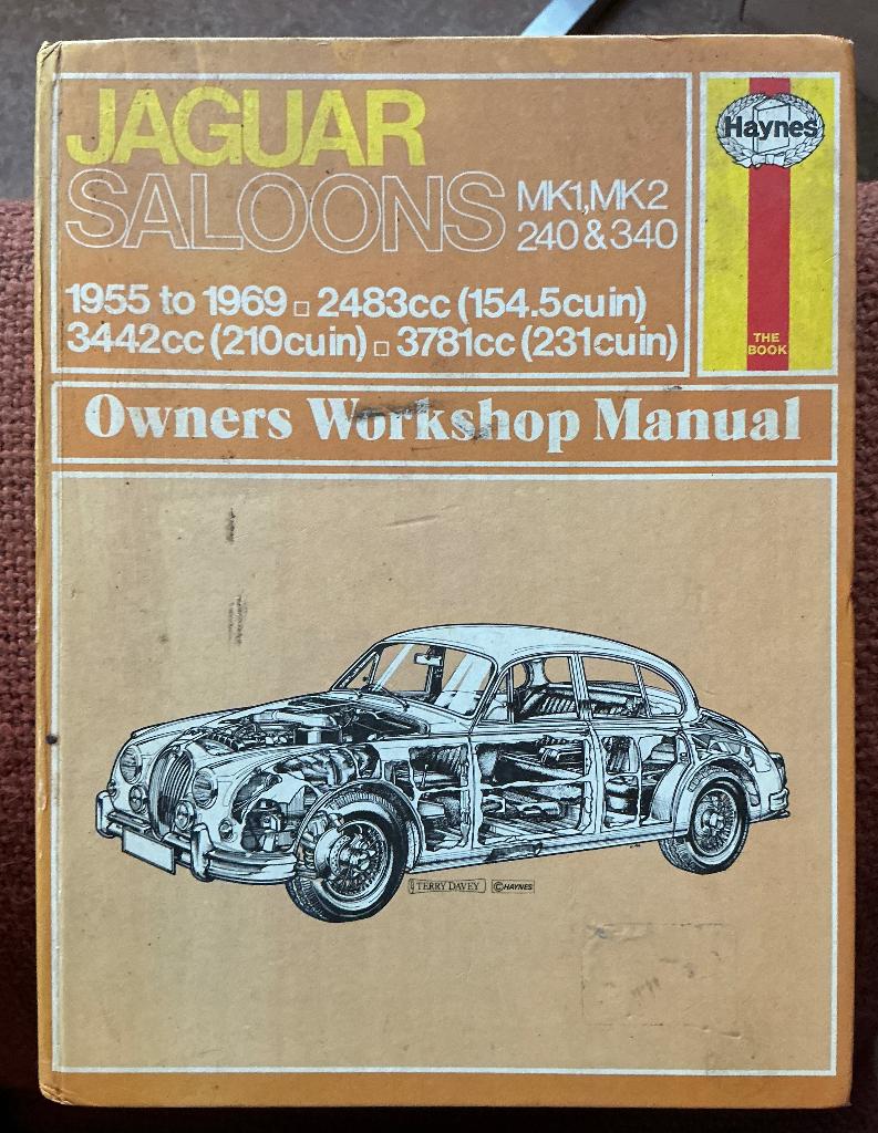 Jaguar Saloons Mk1, Mk2, 240, 340, 1955-1969 Haynes, Ophalen of Verzenden