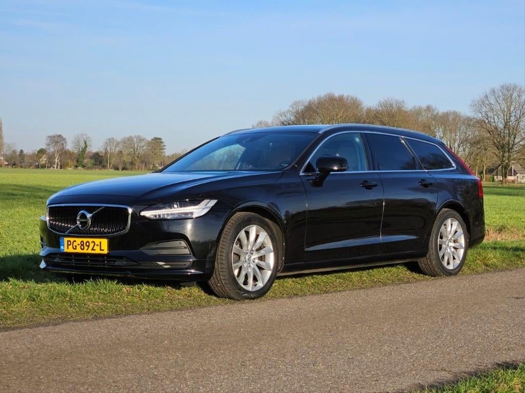 Volvo V90 T5 254pk Geartronic 2017|Zwart|Dealer Onderhouden