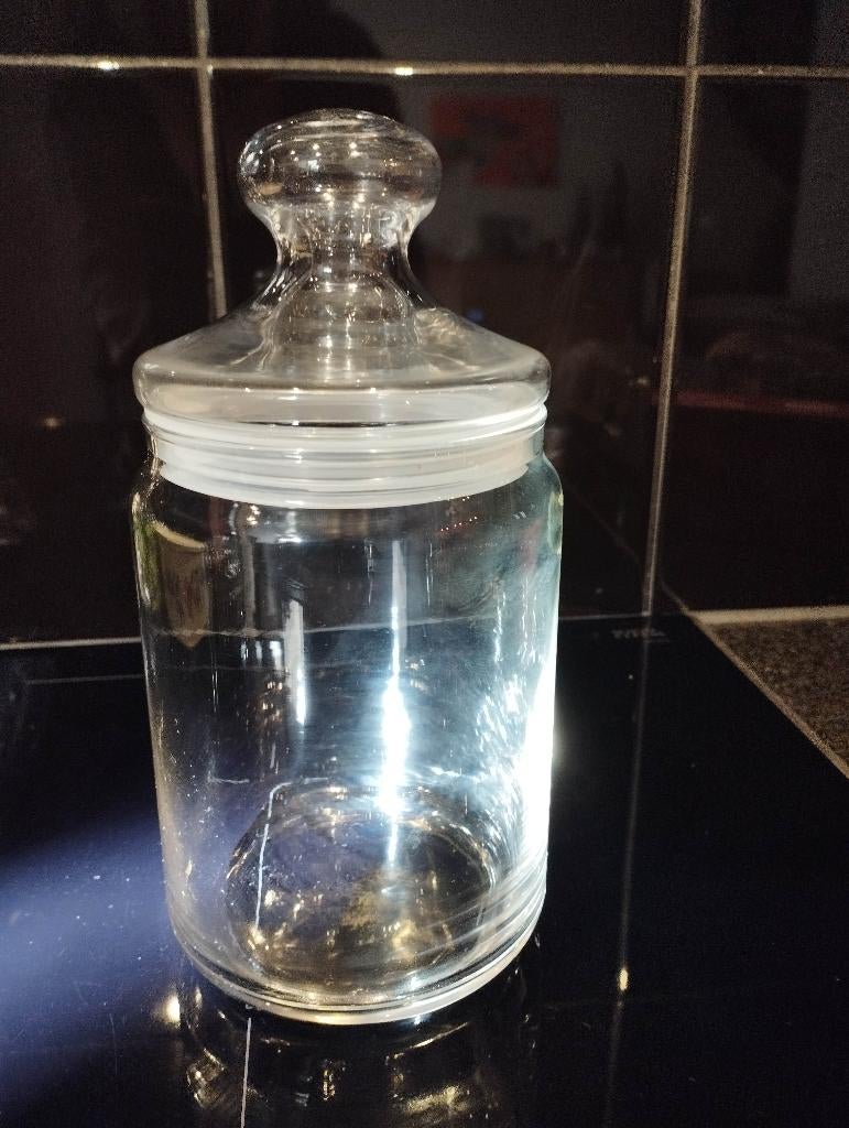 Glazen stolp / snoep pot, Ophalen of Verzenden, Zo goed als nieuw