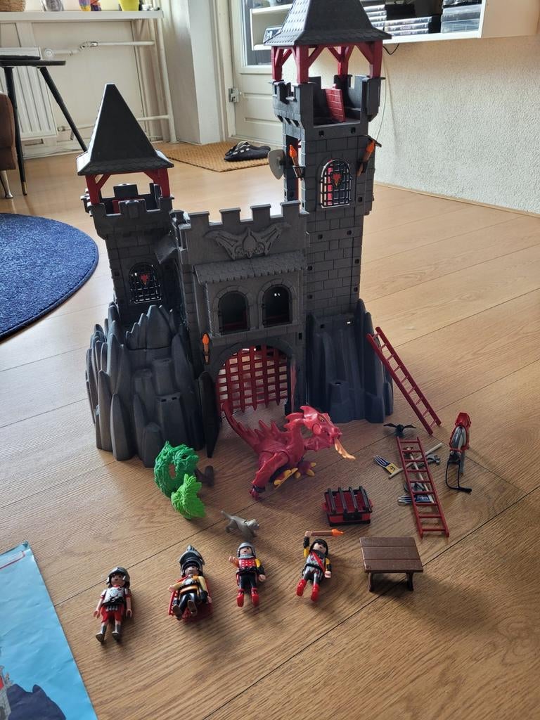 Drakenkasteel van playmobil, Ophalen, Gebruikt, Complete set