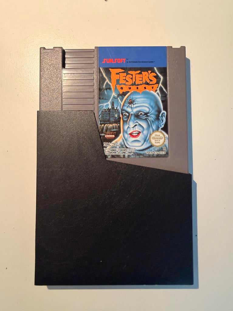 Origineel Nintendo NES spel – Fester’s Quest, Spelcomputers en Games, Games | Nintendo NES, Avontuur en Actie, Gebruikt, Verzenden