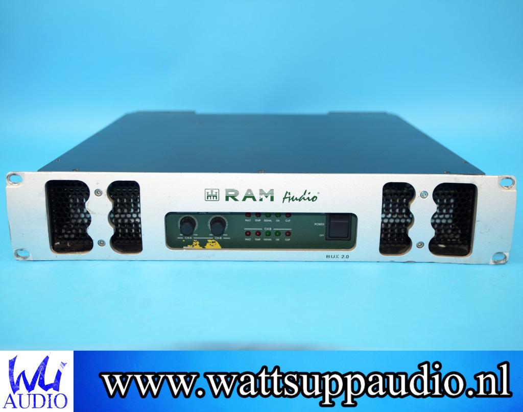 RAM Audio BUX 2.0 2 kanaals PA versterker 2 x 1500WRMS, Audio, Tv en Foto, Versterkers en Receivers, Gebruikt, Stereo, 120 watt of meer