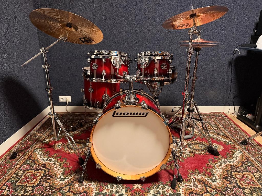 Ludwig Element met Atlas hardware, nieuwe snare en bekkens!, Muziek en Instrumenten, Drumstellen en Slagwerk, Ophalen, Ludwig