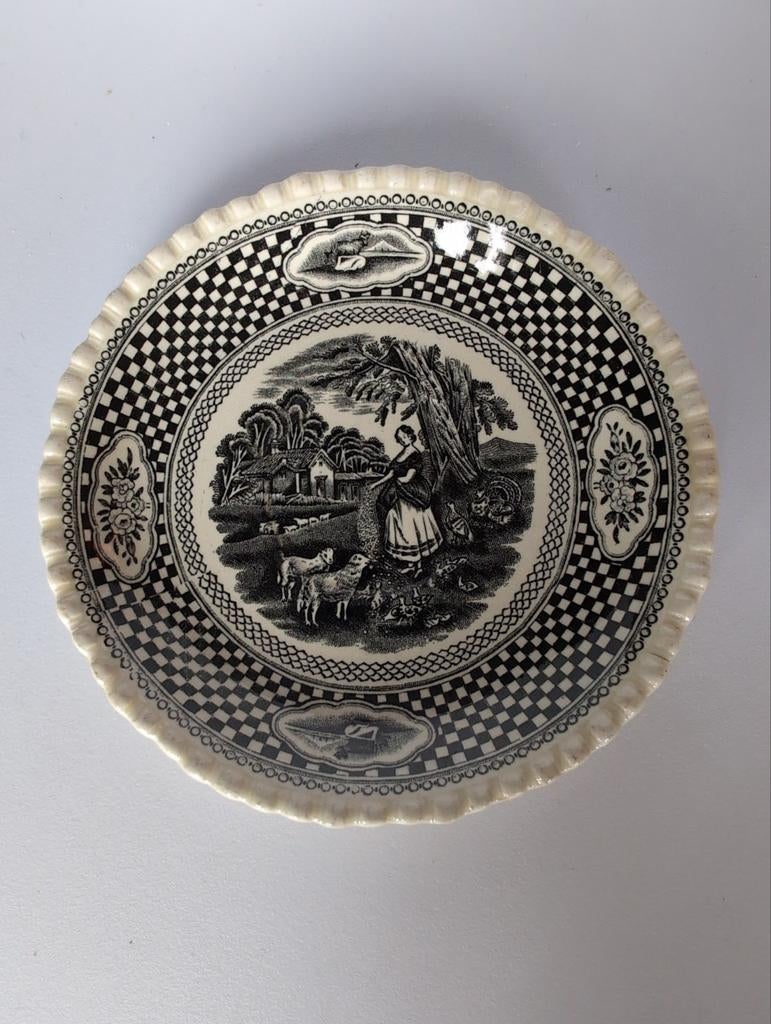 Vintage Schoteltje 15 cm W. Adams & Co Old English, Ophalen of Verzenden
